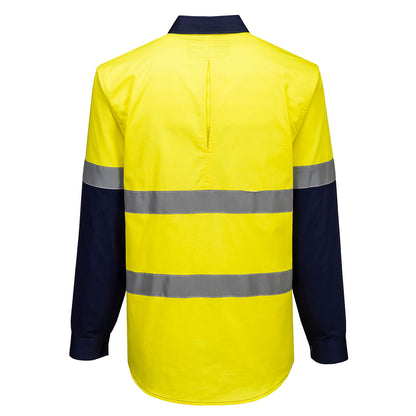 Portwest Hi-Vis Contrast Closed Front Shirt L/S (MA804)