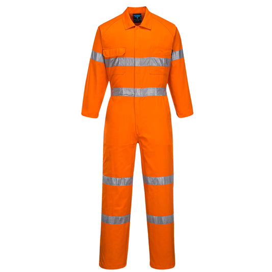 Portwest Lightweight Orange Coveralls with Tape (MA922)