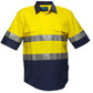 Portwest Hi-Vis Two Tone Regular Weight Short Sleeve Closed Front Shirt with Tape (MC102)