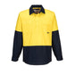 Portwest Hi-Vis Two Tone Lightweight Long Sleeve Closed Front Shirt (MC801)