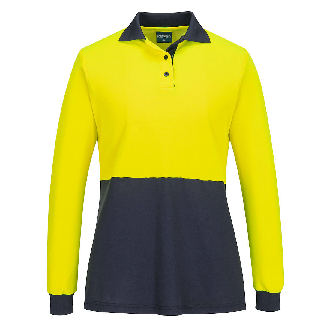 Portwest Hi-Vis Women's Cotton Comfort D Contrast Polo L/S (ML213)