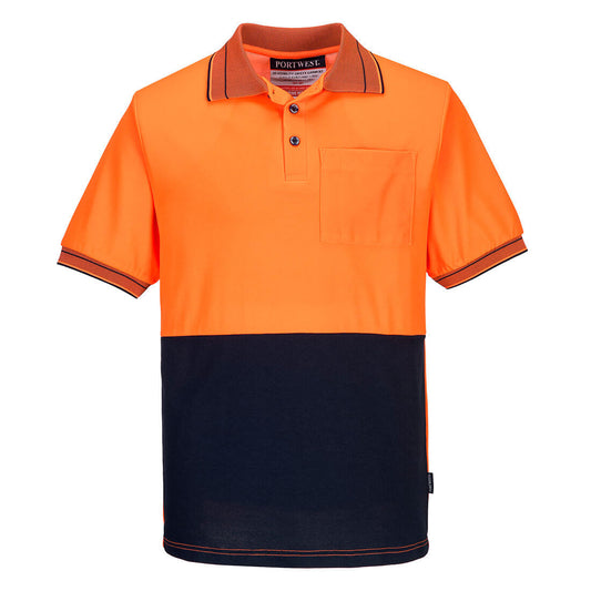 Portwest Hi-vis Cotton Comfort Polo Shirt  S/S (MP210)