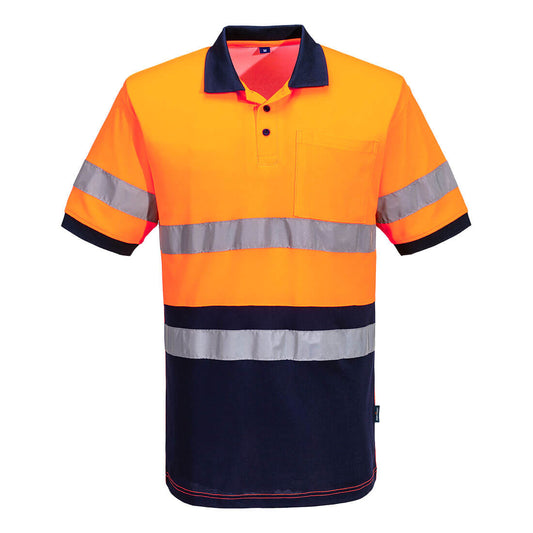 Portwest Hi-vis Class D/N Contrast Polo Shirt S/S (MP410)