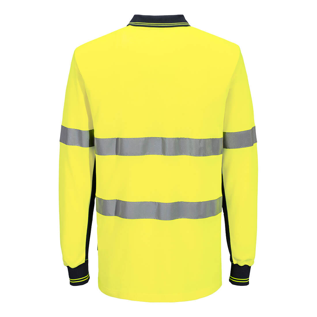 Portwest Hi-Vis Class D/N Cotton Comfort Contrast Polo Shirt L/S (MP413)