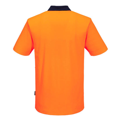 Portwest Hi-Vis Cotton Comfort Contrast Class D Polo Shirt S/S (MP415)