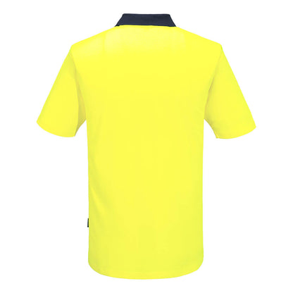Portwest Hi-Vis Cotton Comfort Contrast Class D Polo Shirt S/S (MP415)