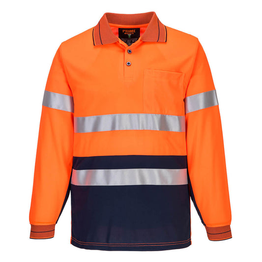 Portwest  Micro Mesh Polo Shirt with Tape L/S (MP513)