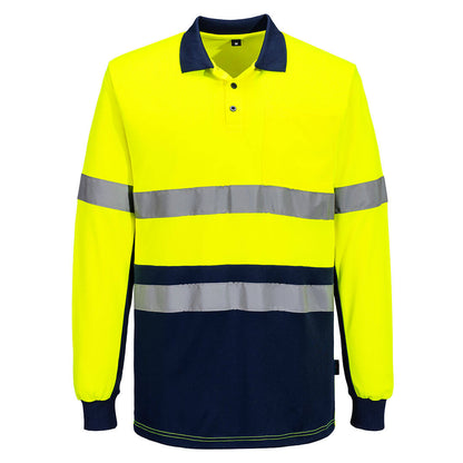Portwest Hi-Vis Class D/N Contrast Polo shirt L/S (MP613)