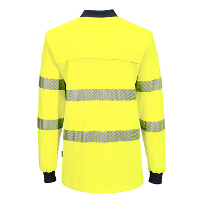 Portwest Hi-Vis Cotton Comfort Polo Shirt L/S (MP614)
