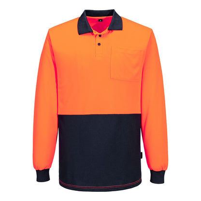 Portwest Hi-Vis Contrast Class D Polo Shirt L/S (MP615)