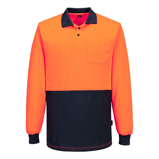 Portwest Hi-Vis Contrast Class D Polo Shirt L/S (MP615)