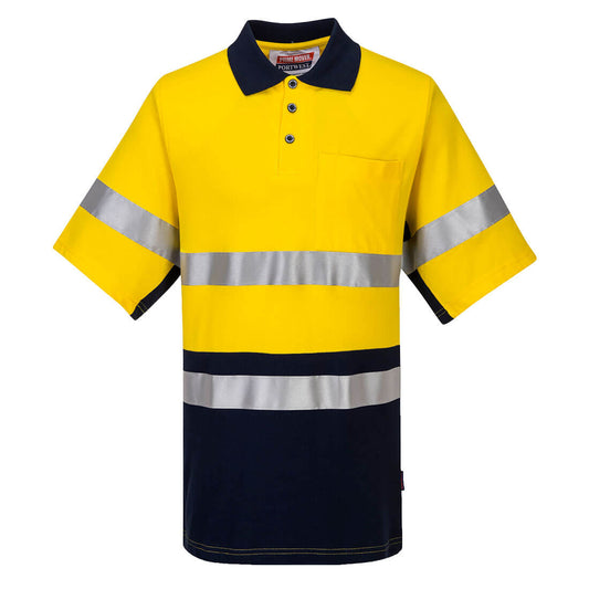 Portwest Short Sleeve Cotton Pique Polo with Tape (MP618)