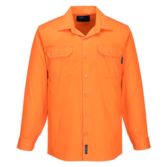 Portwest Hi-Vis Lightweight Long Sleeve Shirt (MS301)