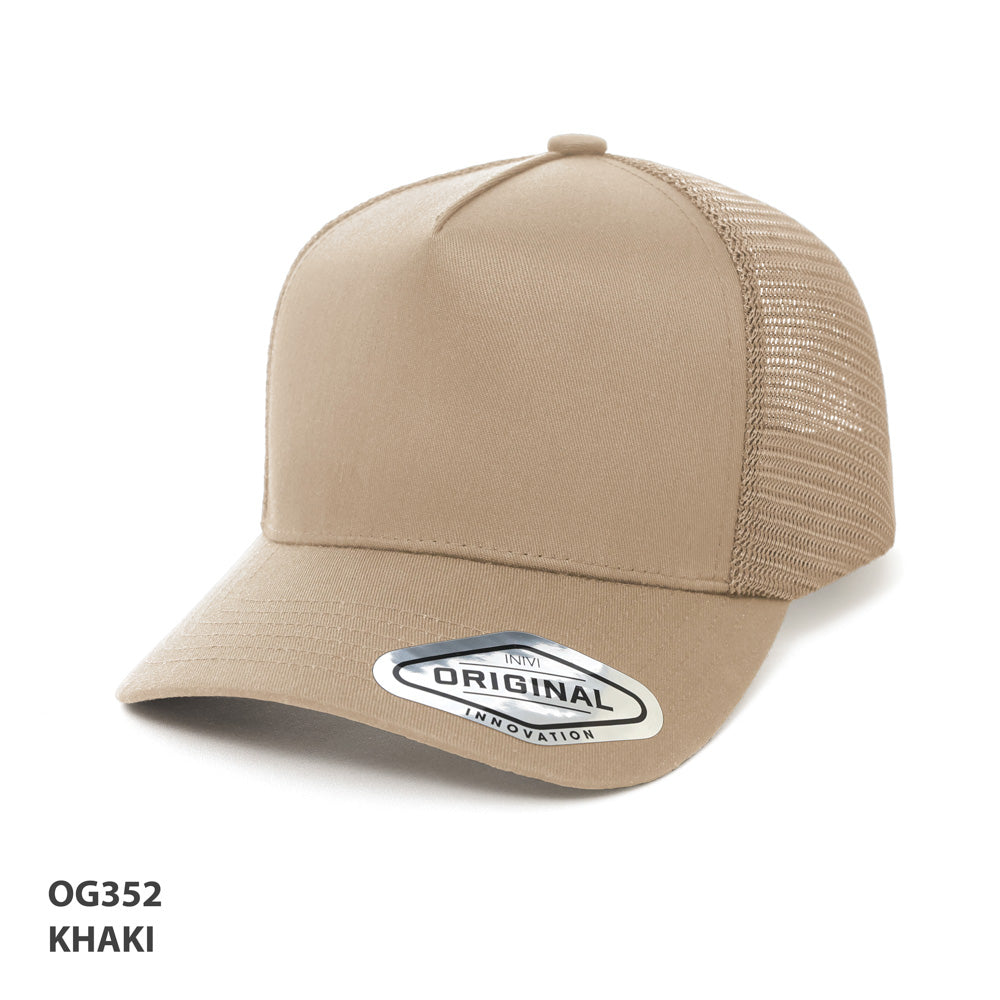 Grace Collection A-Frame Seamless Mesh Cap (OG352)