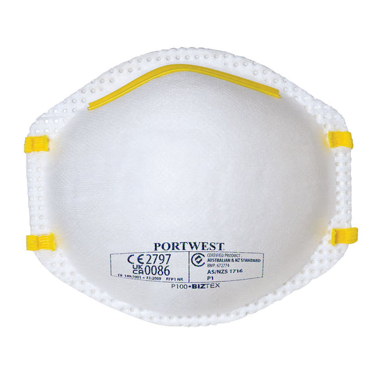 Portwest FFP1 Dust Mist Respirator (Pk20) (P100)