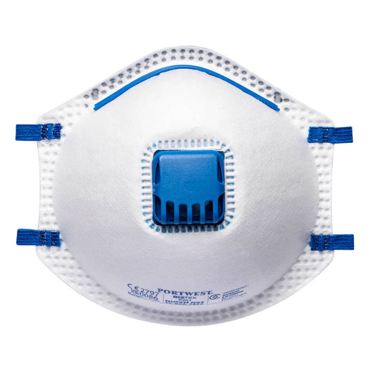 Portwest FFP2 Valved Dust Mist Respirator (Pk10) (P201)