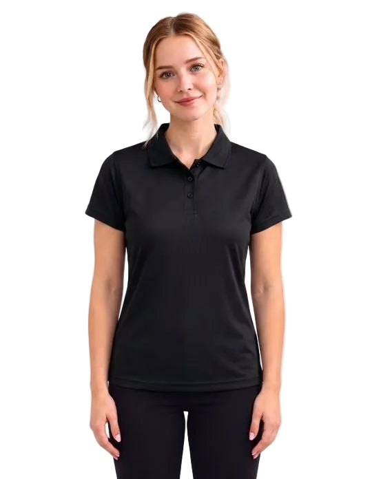 Be Seen Ladies Plain Polo Shirt With Herringbone Tape At Neck (The Piranha)
