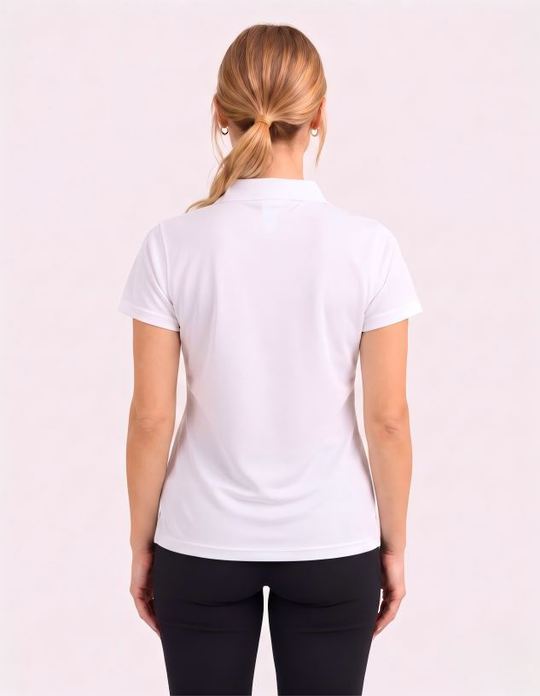 Be Seen Ladies Plain Polo Shirt With Herringbone Tape At Neck (The Piranha)