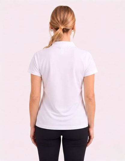 Be Seen Ladies Plain Polo Shirt With Herringbone Tape At Neck (The Piranha)