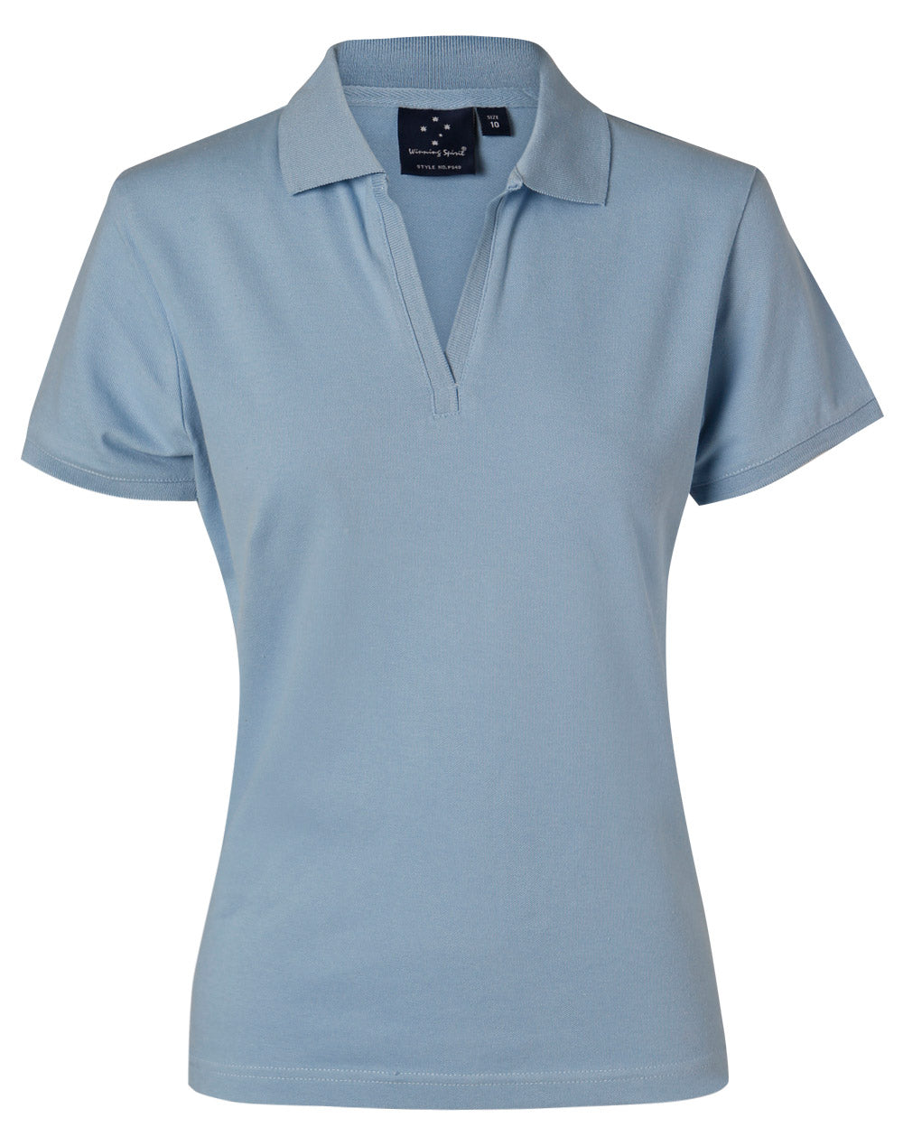 Winning Spirit Ladies' Short Sleeve Cotton/Elastane Polo 2st (4 colour)-(PS40)
