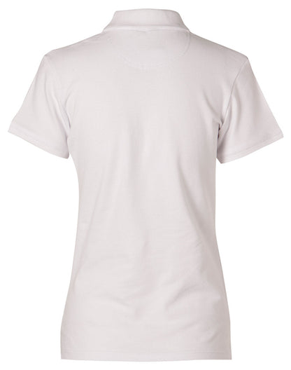 Winning Spirit Ladies' Short Sleeve Cotton/Elastane Polo 2st (4 colour)-(PS40)