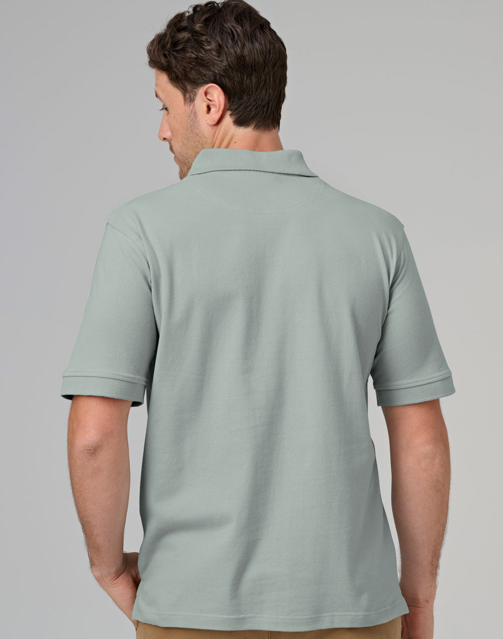Winning Spirit Men's Cotton Stretch Short Sleeve Polo (PS55)