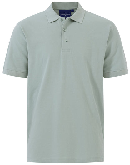 Winning Spirit Men's Cotton Stretch Short Sleeve Polo (PS55)
