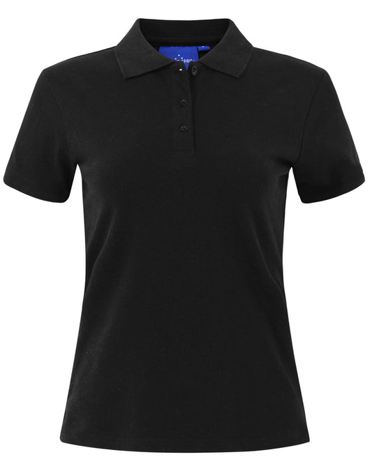 Winning Spirit Ladies' Cotton Stretch Pique Polo (PS56)