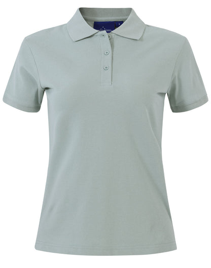 Winning Spirit Ladies' Cotton Stretch Pique Polo (PS56)