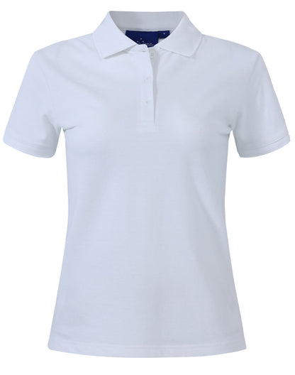 Winning Spirit Ladies' Cotton Stretch Pique Polo 2nd (3 colours)-(PS56)