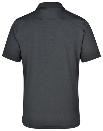 Winning Spirit Men's Breathable Bamboo Charcoal Short Sleeve Polo-(PS59)