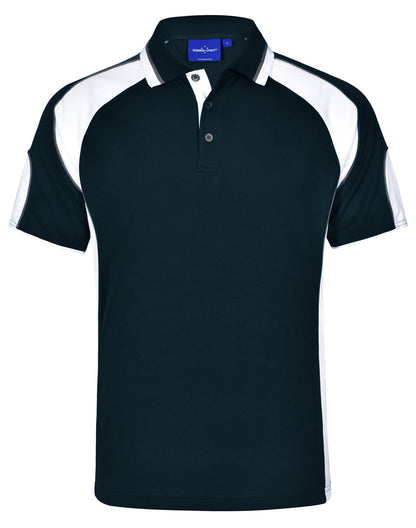 Winning Spirit Men's CoolDry® Contrast Polo with Sleeve Panels 2nd (7 Colour)-(PS61)