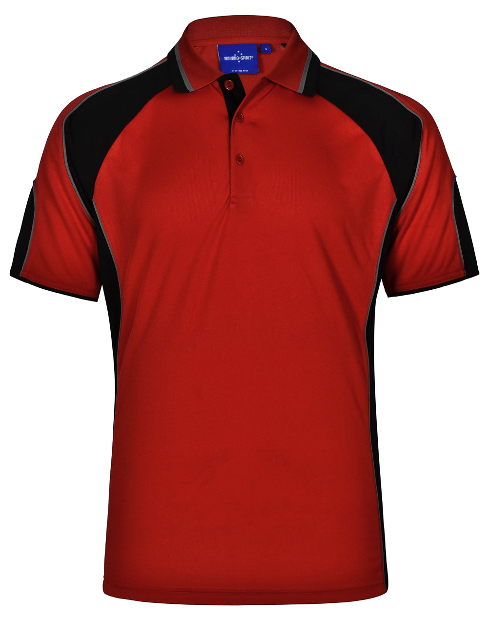 Winning Spirit Men's CoolDry® Contrast Polo with Sleeve Panels 2nd (7 Colour)-(PS61)