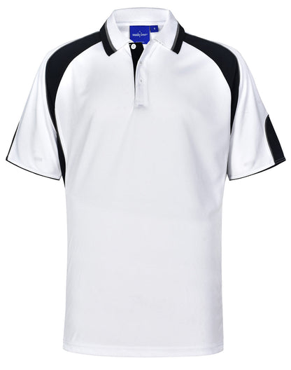 Winning Spirit Men's CoolDry® Contrast Polo with Sleeve Panels 2nd (7 Colour)-(PS61)