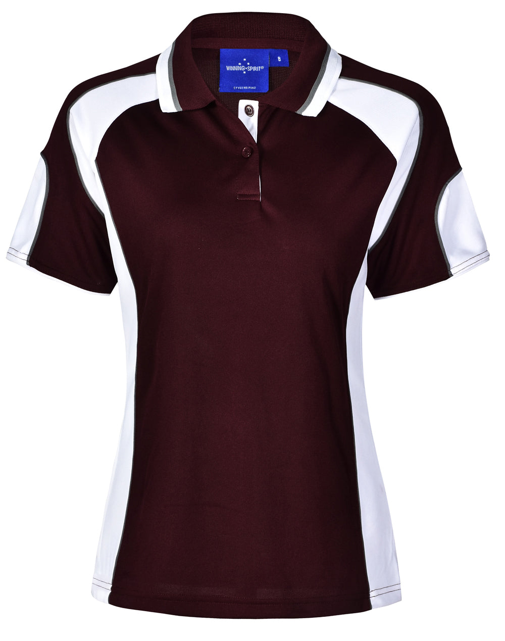 Winning Spirit Ladies' CoolDry® Contrast Polo with Sleeve Panels 2n (7 Color)-(PS62)