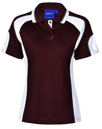 Winning Spirit Ladies' CoolDry® Contrast Polo with Sleeve Panels 2n (7 Color)-(PS62)
