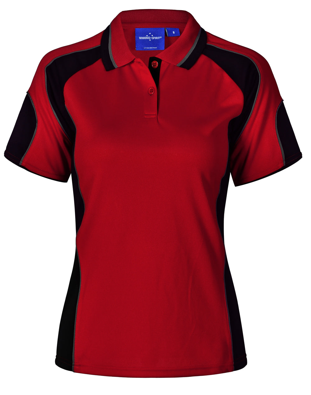 Winning Spirit Ladies' CoolDry® Contrast Polo with Sleeve Panels 2n (7 Color)-(PS62)