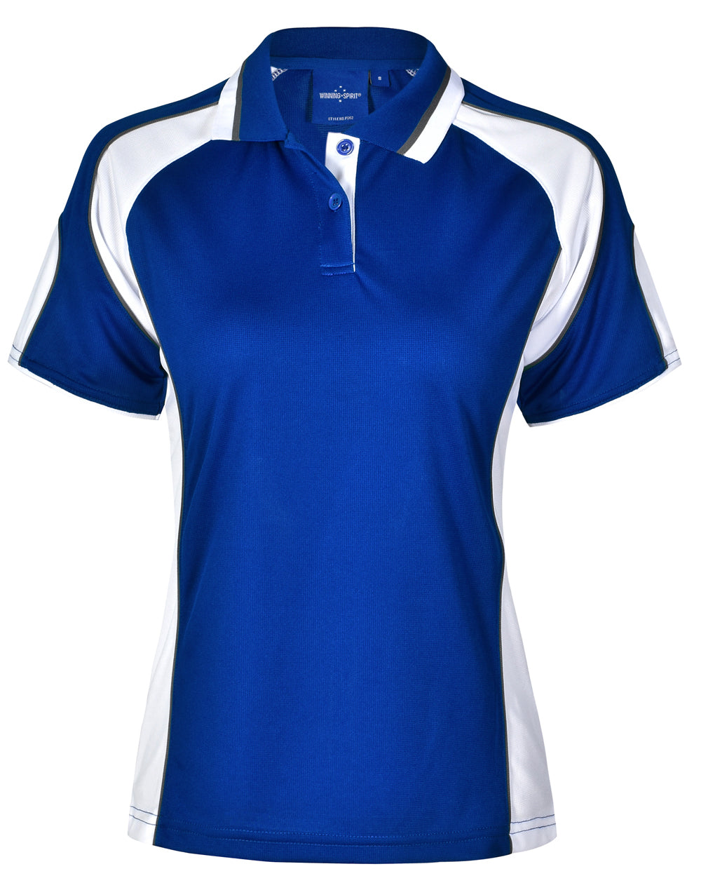 Winning Spirit Ladies' CoolDry® Contrast Polo with Sleeve Panels 2n (7 Color)-(PS62)