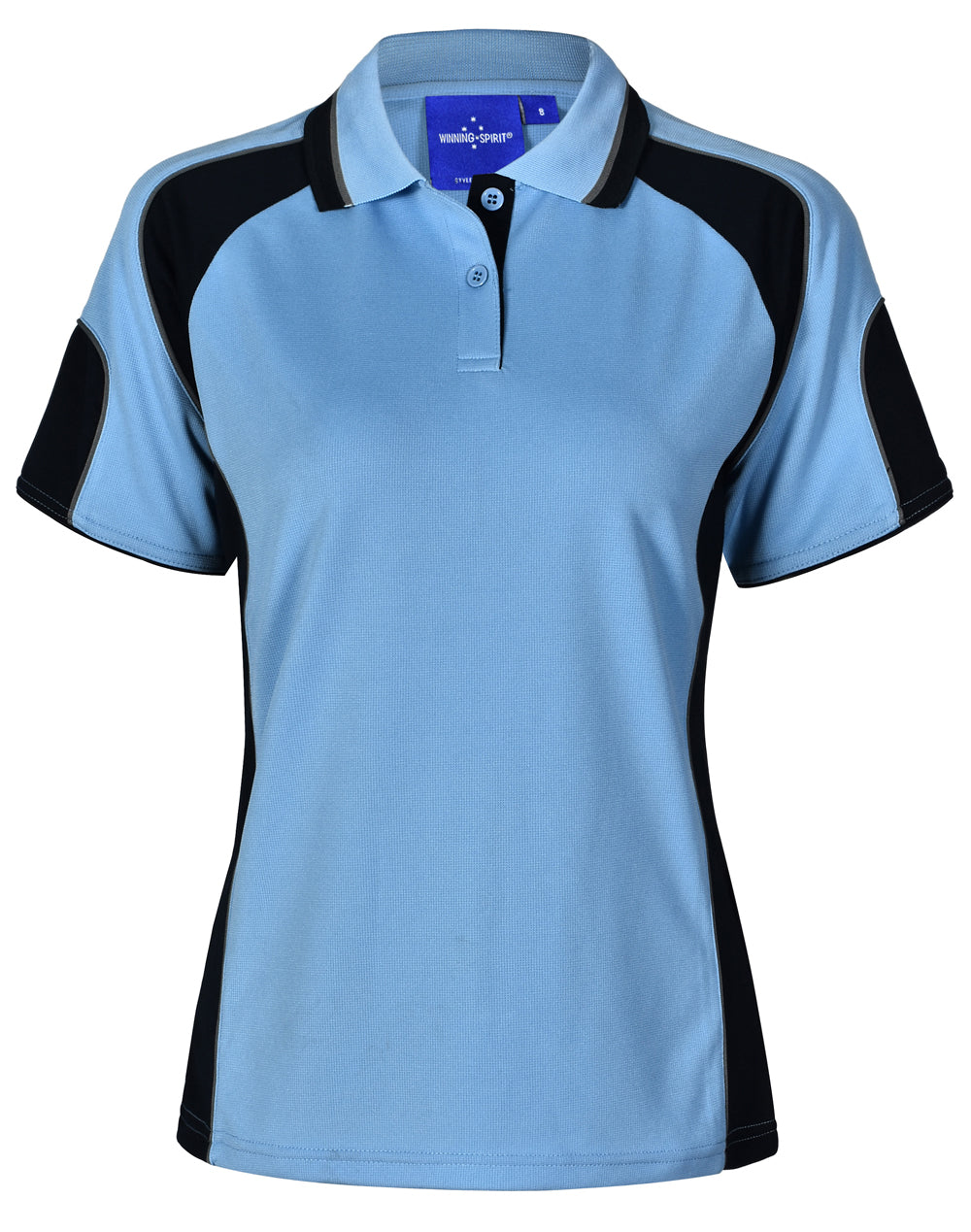 Winning Spirit Ladies' CoolDry® Contrast Polo with Sleeve Panels 2n (7 Color)-(PS62)