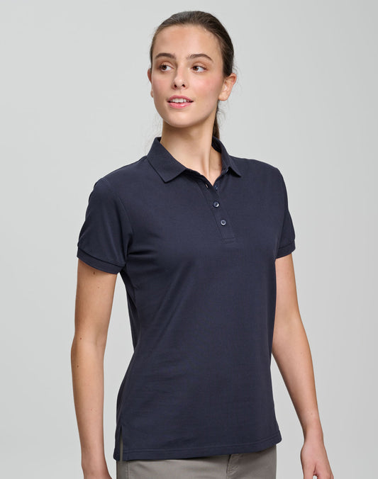 Winning Spirit Ladies Ultrafine Cotton Pique Short Sleeve Polo (PS72)
