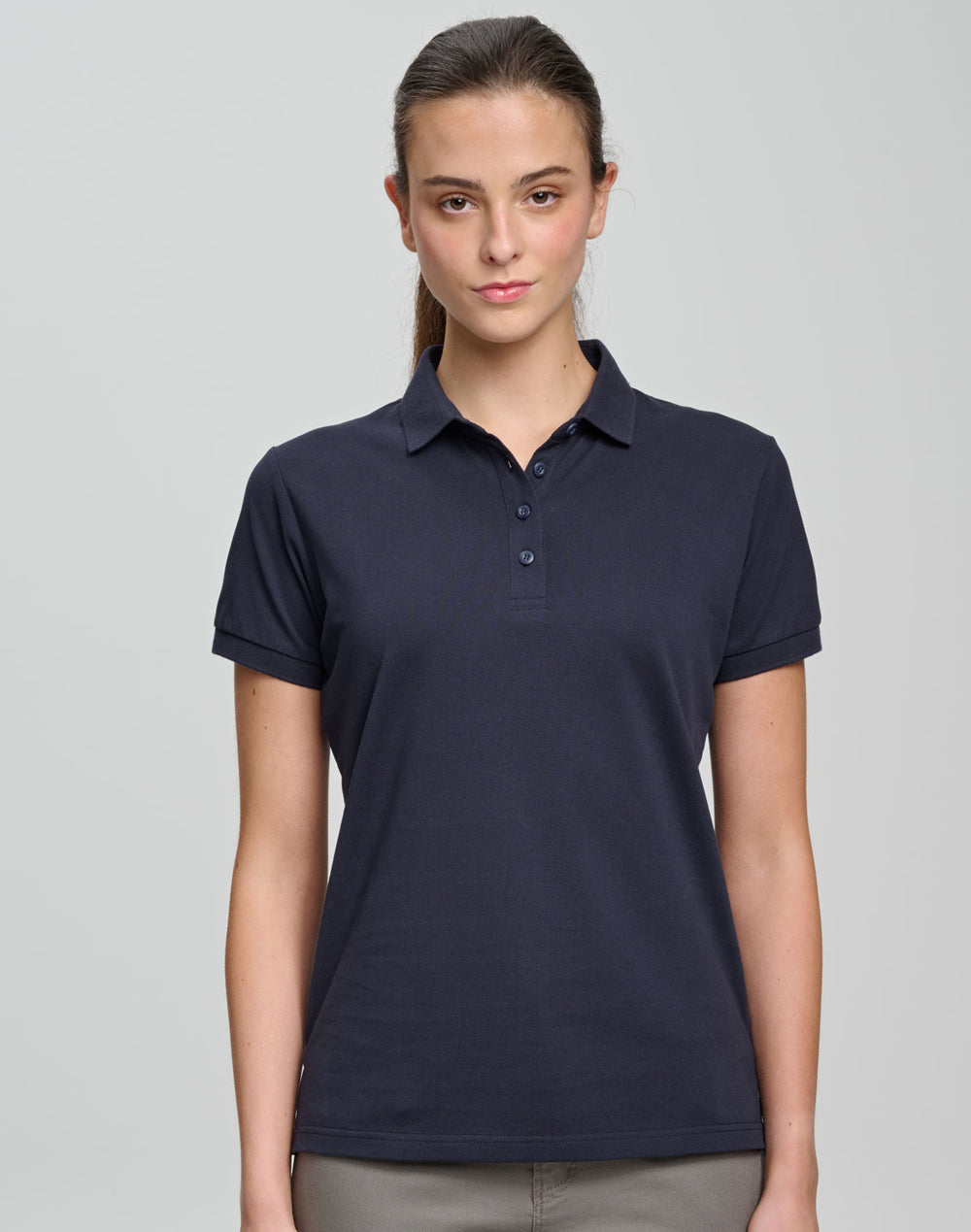 Winning Spirit Ladies Ultrafine Cotton Pique Short Sleeve Polo (PS72)