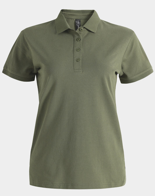 Winning Spirit Ladies Ultrafine Cotton Pique Short Sleeve Polo (PS72)