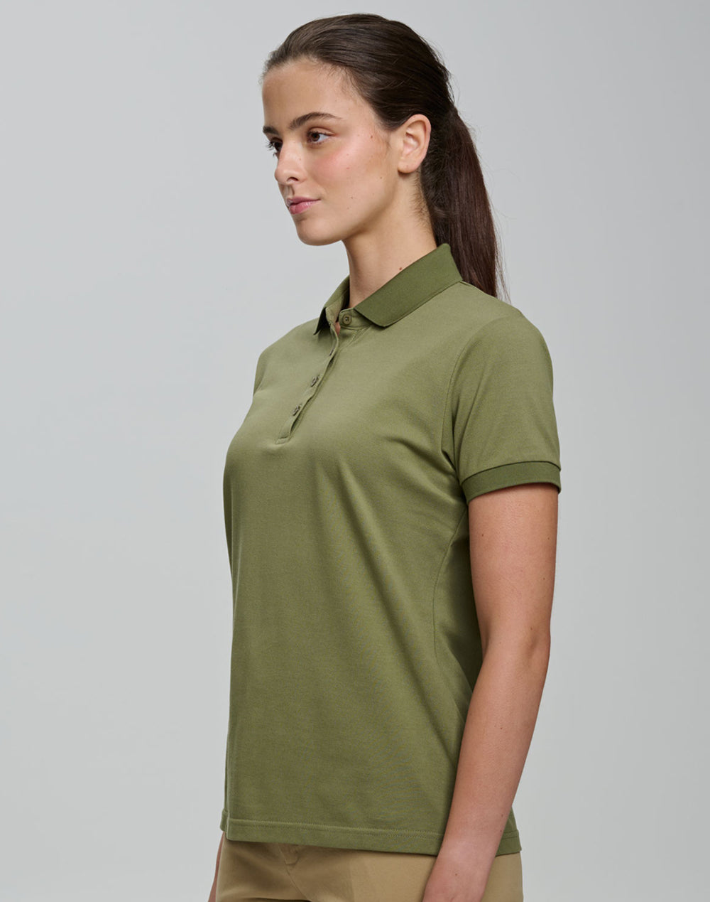 Winning Spirit Ladies Ultrafine Cotton Pique Short Sleeve Polo (PS72)