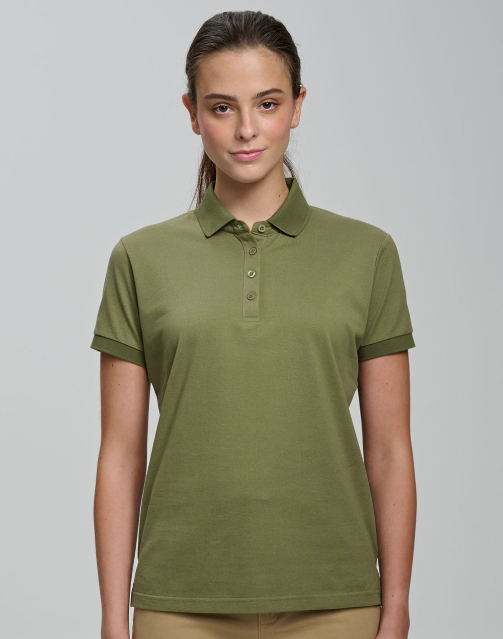 Winning Spirit Ladies Ultrafine Cotton Pique Short Sleeve Polo (PS72)