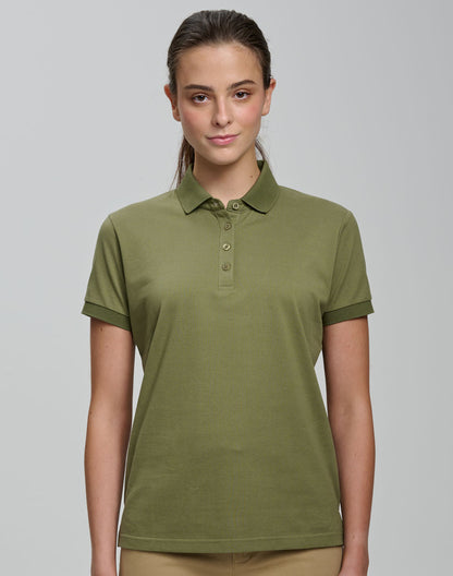 Winning Spirit Ladies Ultrafine Cotton Pique Short Sleeve Polo (PS72)