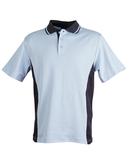 Winning Spirit Men's TrueDry® Contrast Short Sleeve Polo (2nd 3 Colours)-(PS73)