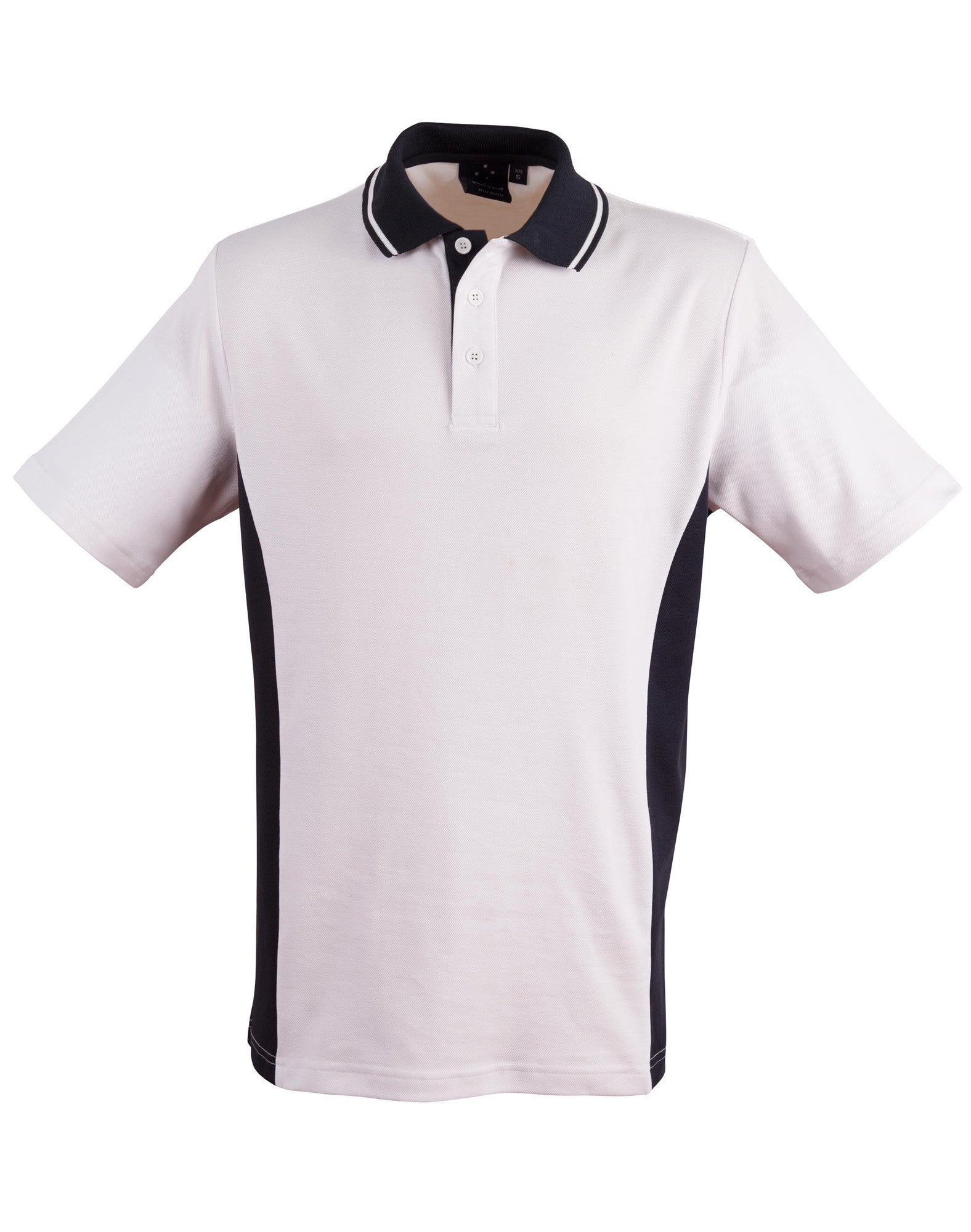 Winning Spirit Men's TrueDry® Contrast Short Sleeve Polo (2nd 3 Colours)-(PS73)