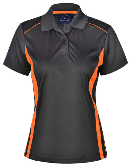 Winning Spirit Ladies' CoolDry Short Sleeve Contrast Polo-(PS80)