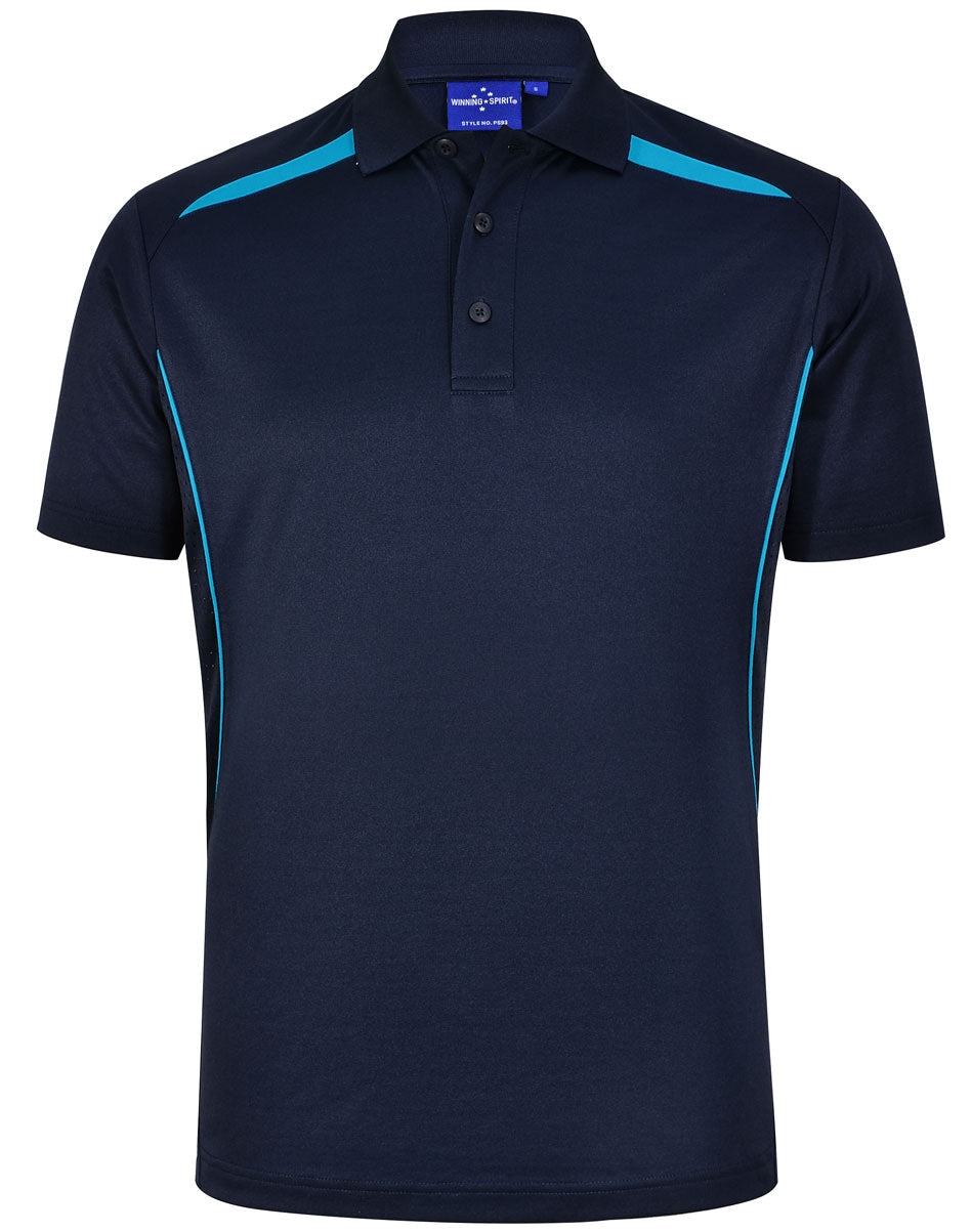 Winning Spirit Mens Sustainable Poly/Cotton Contrast SS Polo-(PS93)
