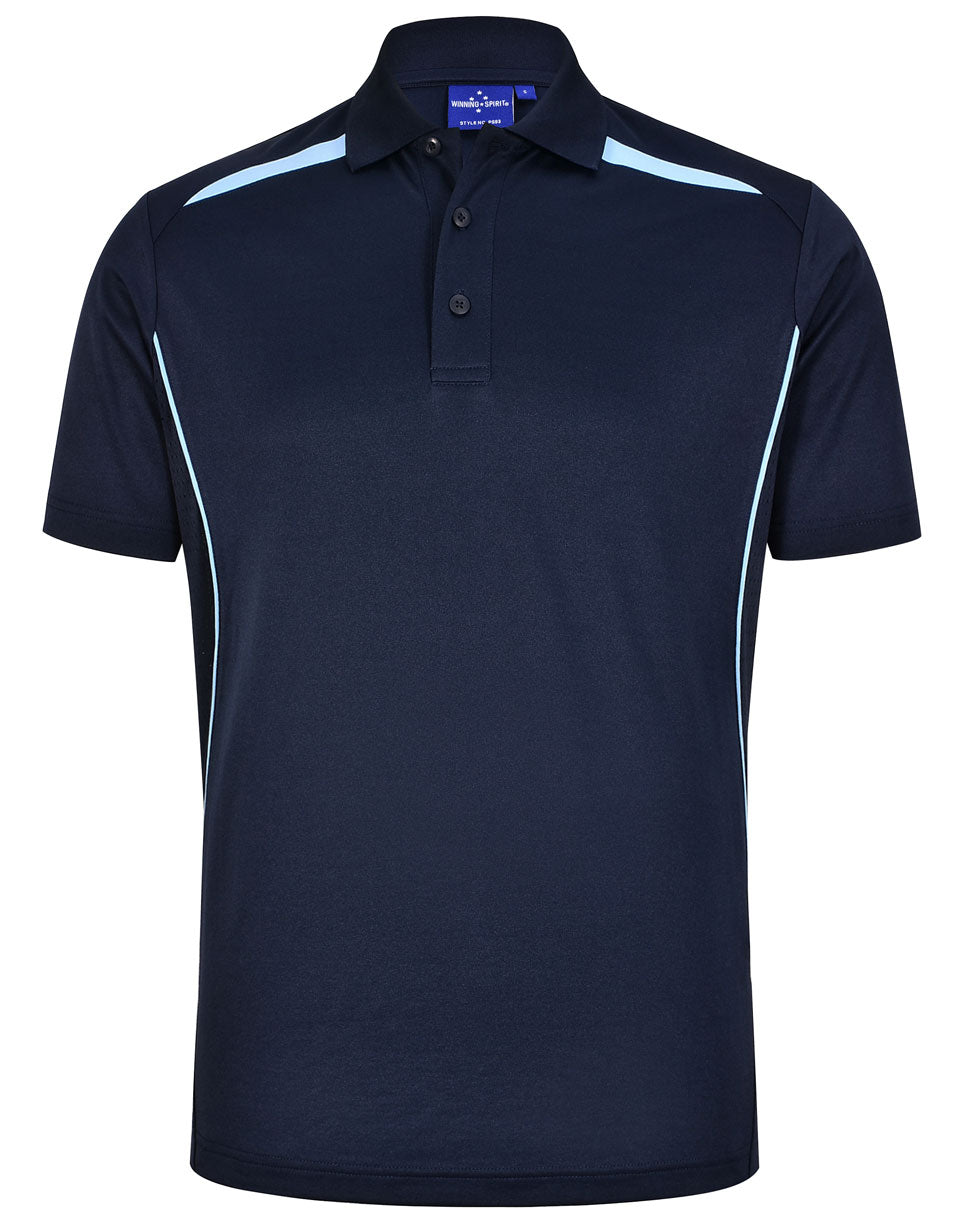 Winning Spirit Mens Sustainable Poly/Cotton Contrast SS Polo-(PS93)
